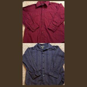 Two Boys Long Sleeve Button Down Dress Shirts